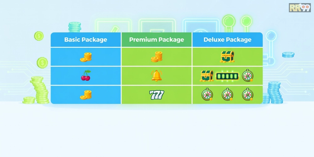 Bảng giá chi tiết các gói tải game nổ hũ rr99 cập nhật 2025