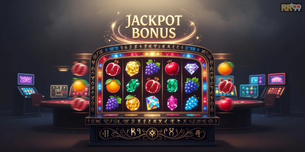 Hình ảnh minh họa khái niệm game nổ hũ rr99 với jackpot hấp dẫn