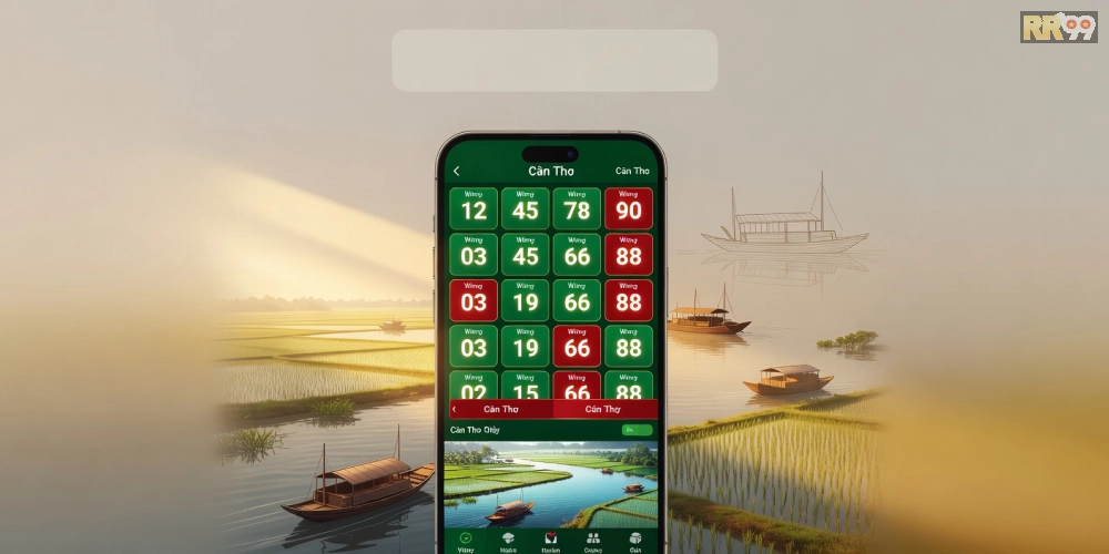 Hình minh họa khái niệm xổ số Cần Thơ trên nền tảng RR99 trực tuyến