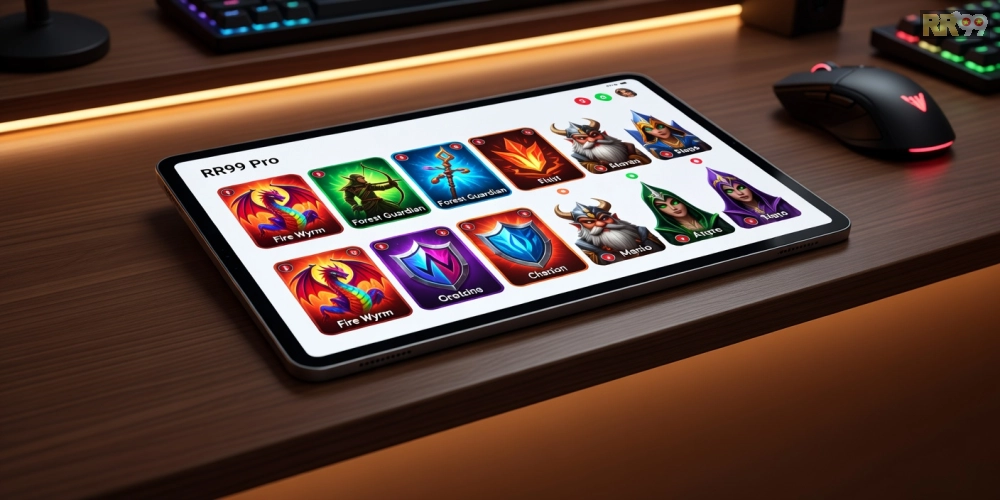 Hình ảnh ứng dụng RR99 Pro với các tính năng nổi bật và giao diện chơi game bài mượt mà