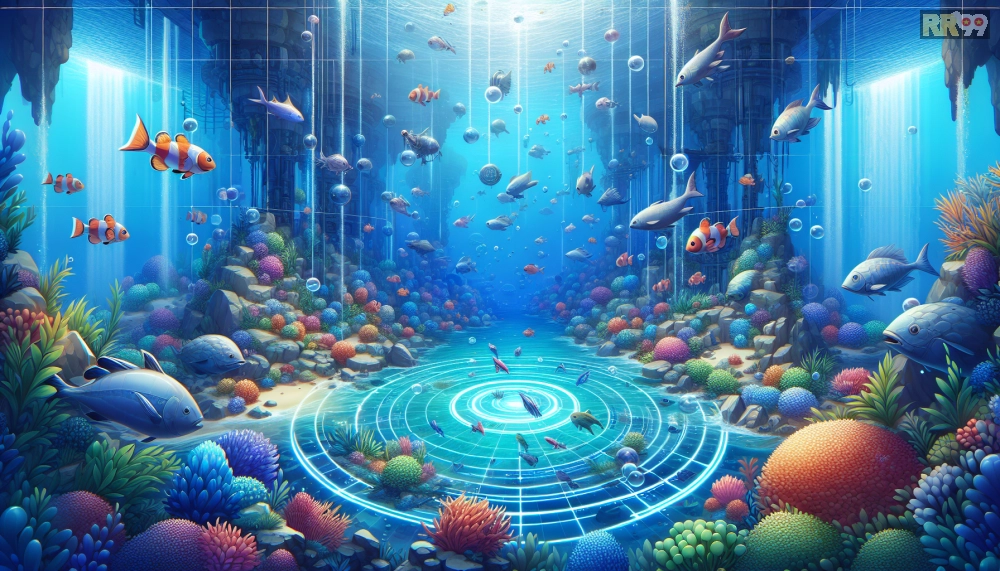 Hình ảnh thế giới dưới biển trong rr99 với hiệu ứng đặc biệt