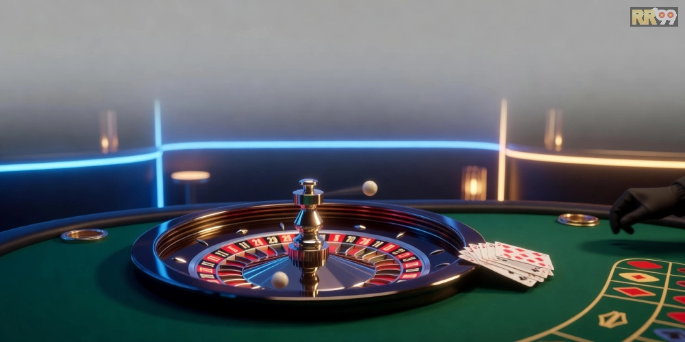 Khái niệm trực tiếp casino rr99 được minh họa qua giao diện streaming HD chuyên nghiệp