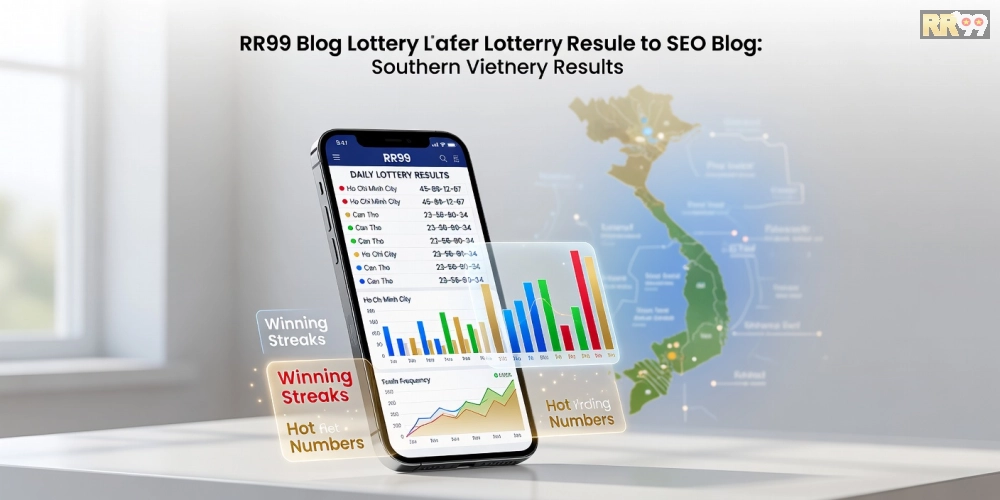 Minh họa giao diện nền tảng xổ số miền Nam rr99 với kết quả cập nhật realtime